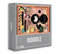 Cloudberries Doodle - ¡Rompecabezas de 1000 piezas colorido con un diseño peculiar y abstracto y muchos de detalles divertidos! Hecho en Europa con papel FSC.