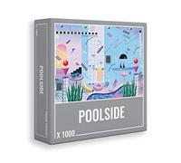 Cloudberries Poolside - Rompecabezas Premium para Adultos con diseño de Piscina Retro y Fresco de los años 80 (1000 Piezas)