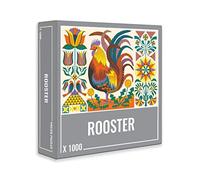 Cloudberries Rooster - Rompecabezas de Gallo de 1000 Piezas bellamente ilustrado para Adultos, con llamativos Colores Naranja y Amarillo. Hecho en Europa.