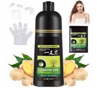 CLOUDEMO Yaguan Black Dew Shampoo, 500ml Yaguan Brown Dew Shampoo, Yaguan Black Dew Shampoo, 3 in 1 Yaguan Herbal Shampoo Hair Dye, Herbal Hair Coloring Shampoo (Brown)
