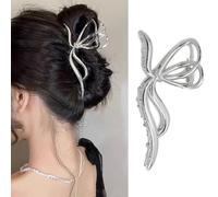 CloudGlitz Pinzas para el pelo, pinzas para el pelo, pinzas grandes para cabello grueso y fino, pinzas de metal para el pelo, pinzas largas para el cabello, pinzas de mandíbula grandes para el