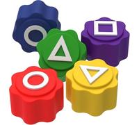 CloudSeller Juego tradicional coreano de gonggi con compartimento de almacenamiento de dados integrado para juegos de lanzamiento y captura organizados, juego de fiesta familiar