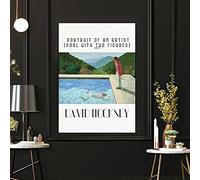 CloudShang A Bigger Splash Pintura David Hockney Pintura Exposición Poster Abstracto Natación Piscina Nadar Poster David Hockney Pared Arte Lienzo Arte Oficina Decoracion F21065