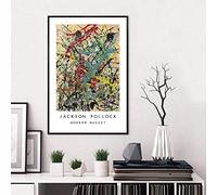 CloudShang Jackson Pollock Pinturas Abstracto Colorido Línea Poster Galería Pared Arte Lienzo Impresiones Salon Oficina Decoracion J04085