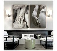 CloudShang Miguel Ángel Escultura Arte Poster Negro Blanco David Mano Pared Lienzo Pinturas Salon Porche Decoracion Cuadro E29189
