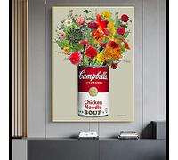 CloudShang Retro Andy Warhol Montaña Salon de Decoracion la Lona Pintura Sopa Flores Lago Poster Pop Arte Vintage Pared Cuadro Oficina Impresiones G27082