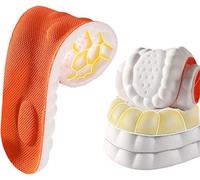 Cloudstride 4d Insoles,4D Constant Temperature Comfort Starter U-Shape Insoles,Metatarsal Orthotic Insoles Arch Supports Inserts for Metatarsalgia,Plantar Fasciitis Relief. (37-38, Orange)