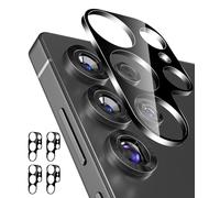 CloudValley [4 Pack Protector de lente de cámara para Samsung Galaxy S25 Ultra, 9H Tempered Glass Lens Cover, Anti-Scratch & Case Friendly,Negro