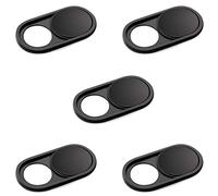 CloudValley Cubierta deslizante para cámara, cubierta de metal para cámara web de 0.026 pulgadas para MacBook Pro, MacBook Air, portátil, Mac, PC, iPad, iPhone, fundas de privacidad ultrafinas [negro,