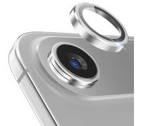CloudValley for iPhone 17 Air Camera Lens Protector, [1 Second Installaion] Ultra-HD Tempered Glass Cover, [Case-Friendly] Metal Lens Screen Protective Ring, Plateado