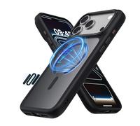 CloudValley Para iPhone 17 Pro MAX, Control de Cámara, Compatible con MagSafe, Protección de Grado Militar a Prueba de Golpes, Translúcida Mate, Negro