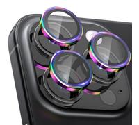 CloudValley Protector de Lente Cámara para iPhone 15 Pro y iPhone 15 Pro Max, 3 Unidades Accesorios Cristal Templado 9H Dureza, HD Transparente Vidrio Protector, Colores