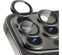 CloudValley Protector de Lente de Cámara para iPhone 13 Pro y iPhone 13 Pro Max, Protectores Individuales, Cristal Templado 9H Dureza, HD Vidrio Protector Camara, Grafito