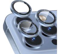 CloudValley Protector de Lente de Cámara para iPhone 13 Pro y iPhone 13 Pro Max, Protectores Individuales, Cristal Templado 9H Dureza, HD Vidrio Protector Camara, Azul Alpino