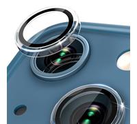 CloudValley Protector de Lente de Cámara para iPhone 13 y iPhone 13 Mini,Cristal Templado de Dureza 9H, Resistente a la abrasión y los arañazos, Alta definición,Fácil de instalar, Transparente