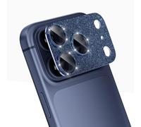 CloudValley Protector de lente de cámara para iPhone 17 Pro Max, 1: 1 Perfecto Invisible, [AR + AF] Vidrio Templado Transparente de Alta Definición, Diseño Flash, Fácil de Instalar, Azul