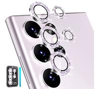 CloudValley Protector de Lente de Cámara para Samsung Galaxy S23 Ultra 5G 6.8'', [Cristal Templado & 9H Dureza] [5 Unidades] HD Vidrio Templado Ultrafino - Brillante Lavender