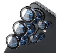CloudValley Protectores Lentes Cámara Samsung Galaxy S26 Ultra, Vidrio Templado 9H + Anillo Protector de Objetivo de Aleación de Aluminio, Cubierta de Vidrio Templado Ultra-HD, Negro