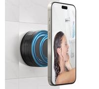 CloudValley Soporte ventosa para teléfono magnético accesorios, compatible con iPhone 16/15/14/13/12, ideal para baño, ducha, vidrio, azulejos, maquillaje, gimnasio, tikTok, selfies y vídeo, ferroso