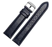 Clouism Banda de reloj de cuero genuina para Watch TicWatch 2 Relojes Correas de 20 mm Pins de liberación rápida(Blue,22mm)