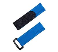 Clouism Correa de reloj colorida de tela de nailon y cuero de 20mm para correa de reloj DAYTONA SUBMARINER GMT Yacht-Master DateJust(Blue Blk Buckle)