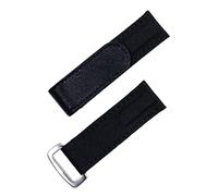 Clouism Correa de reloj colorida de tela de nailon y cuero de 20mm para correa de reloj DAYTONA SUBMARINER GMT Yacht-Master DateJust(Blk silver Buckle)