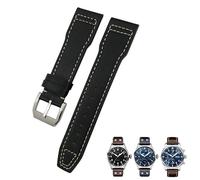 Clouism Correa de reloj de piel auténtica de 22 mm, 21 mm, 20 mm, apta para IWC, correa de piloto grande, accesorios para hombre, 21mm, Acetato, Sin piedra preciosa