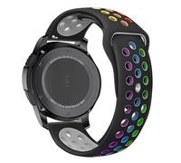 Clouism Correa de reloj deportiva de silicona para Huawei Watch GT 5/5 Pro 46mm GT4 GT3 GT2 GT 46MM Series Correa 22mm Correa pulsera correas de reloj(Black Rainbow)