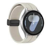 Clouism Correa de silicona original para Samsung Galaxy Watch 6 Cassic 43 mm 47 mm 5pro 45 mm reloj Fe 4 5 6 7 40 44 mm Pulsera de hebilla magnética Banda de vigilancia(Starlight-B,For Watch 4 Series)