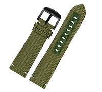 Clouism Nublado Coreza de reloj de cuero de lona para mido m026.629/430 ocean star m042.430 navegador timonero transpirable banda de reloj de nylon 22m cinturón(Beige)