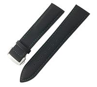 Clouism Nylon Canvas Watch Band para Omega Seamaster Diver 300 para Rolex para Seiko Skx Para Tissot para Longines Leather 19/20/21/22mm de reloj Correa(Black green,20mm Rose buckle)