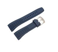 Clouism Para Seiko SRH 006 013 SPC007 correa de reloj impermeable caucho 26 mm silicona negra con hebilla de acero inoxidable Correa de reloj(Blue)
