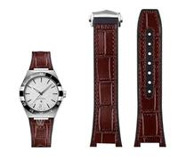 Clouism Pulsera de piel auténtica con base de silicona para la serie Omega Constellation Perfect Observatory 131.13 Manhattan, 25mm-14mm, Acetato, Sin piedra preciosa