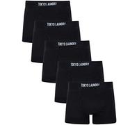 Clovelly (5 Pack) Boxer Shorts Set in Jet Black - Tokyo Laundry - XL