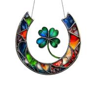Clover Acrylic Decor - Four Leaves Clover Pendant For Indoor and Outdoor Use | Acrylic Material with Sunlight Catching Design, Flat Art Ornament For Yards Gardens Adding Decorative Charm