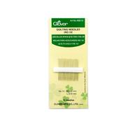 clover Agujas de Acolchado No. 12 Unidades, Plateado, No.12