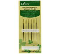clover Agujas de Chenilla Gold Eye, Tamaño 20, 6 Unidades, No.20
