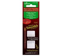 Clover Agujas de Oro Negro: Acolchado/Entre Surtido, Multicolor, Assorted, 6