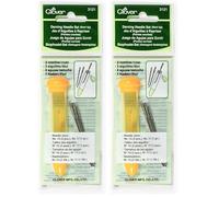 Clover Agujas tapiceria, Metal, Multicolor, Jumbo (Paquete de 2)