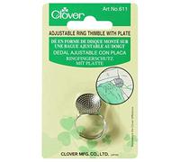 Clover Anillo Thimble W/Plate-Adjustable