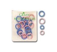 Clover Anillos marcadores de punto dividido (tamaños surtidos) 25 por paquete 25