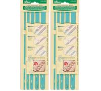 Clover Barras de presión de Bucle, Hierro, Azul, 1 (Paquete de 2)