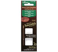 Clover Black Gold Quilting Needles-Size 10 6/Pkg