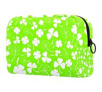 Clover - Bolsa de maquillaje con cremallera, organizador de cosméticos de viaje para mujeres y niñas, Multicolor 09, 18.5x7.5x13cm/7.3x3x5.1in, Estuche de belleza