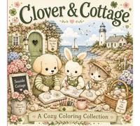 Clover & Cottage: Coastal Cottage Coloring Book: A Cozy Collection of Seaside Gardens, Beach Days, Cottagecore Animals, and Relaxing Coastal Scenes