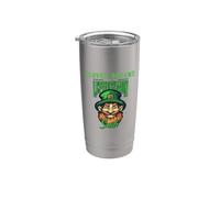 Clover Dreams hace sonreír a este duende Día de San Patricio Vaso térmico de acero inoxidable de doble pared