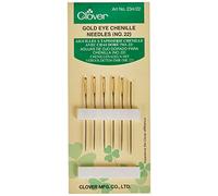 Clover Gold Eye - Agujas de Chenilla n.º 22, Color Plateado