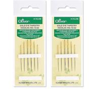 Clover Gold Eye - Agujas de Chenilla n.º 22, Color Plateado (Paquete de 2)