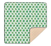 Clover Green - Alfombra de juego plegable para actividades de bebé, impermeable, para viajes, para bebés, niños pequeños, 50 x 50 pulgadas