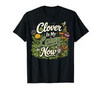 Clover Is My Lawn Now Polinizador Abeja Jardinero Paisajista Camiseta